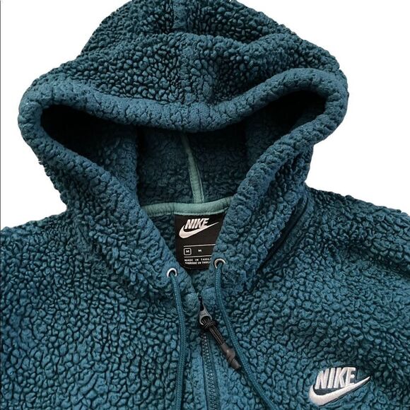 NIKE Women's Windrunner Sherpa Teal Size Medium - Picture 7 of 11